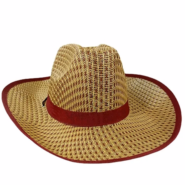 Outdoor travel straw hat sunscreen cowboy cap