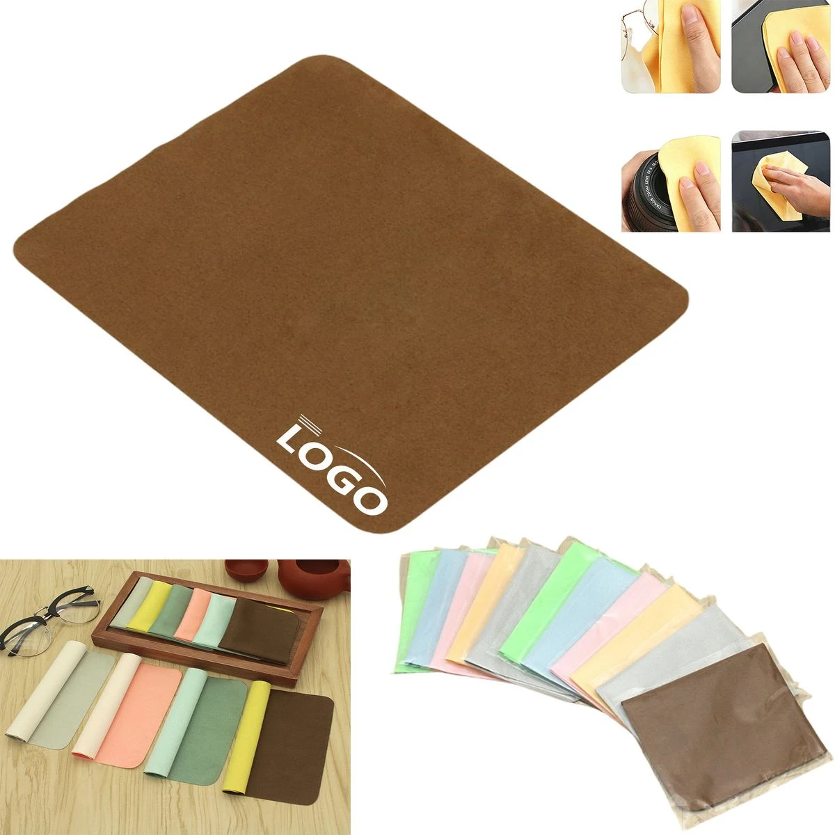 Ultra fine fiber suede eyeglass cloth 1