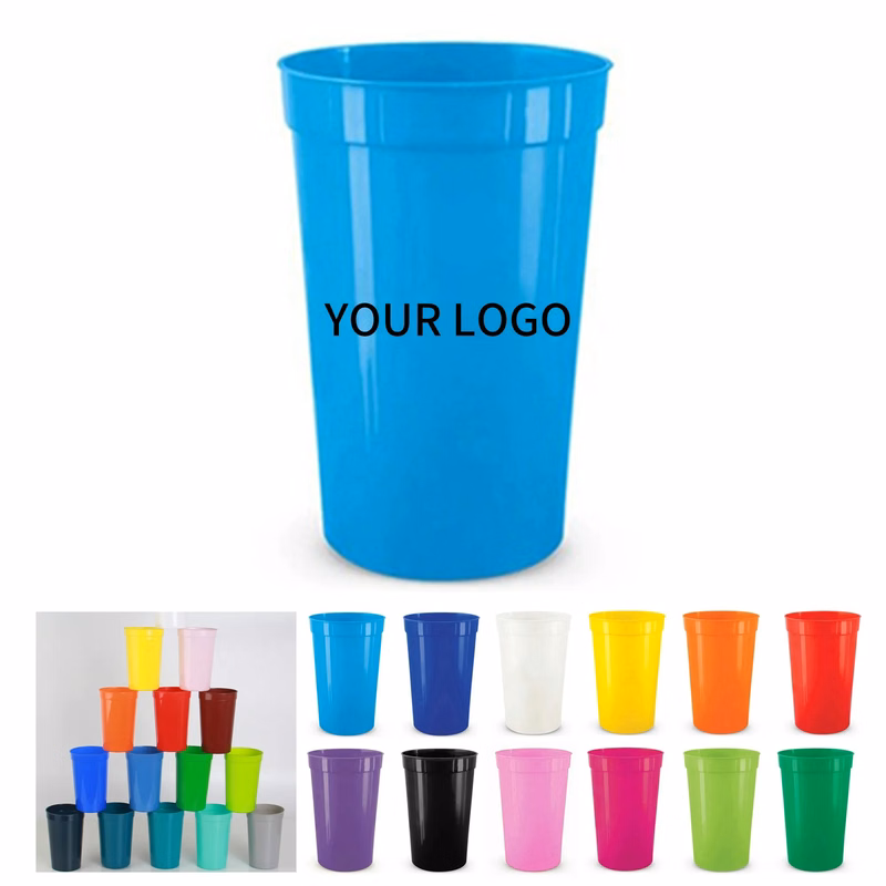 Plastic Stadium Cup 16oz with Logo