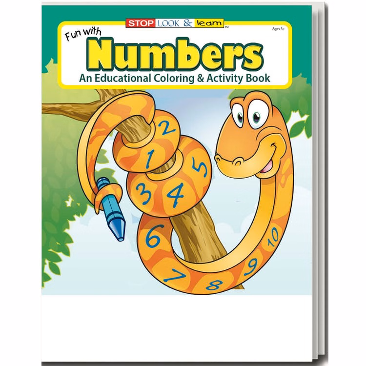 Fun with Numbers Coloring Books - Ages 3-11 16 Pages