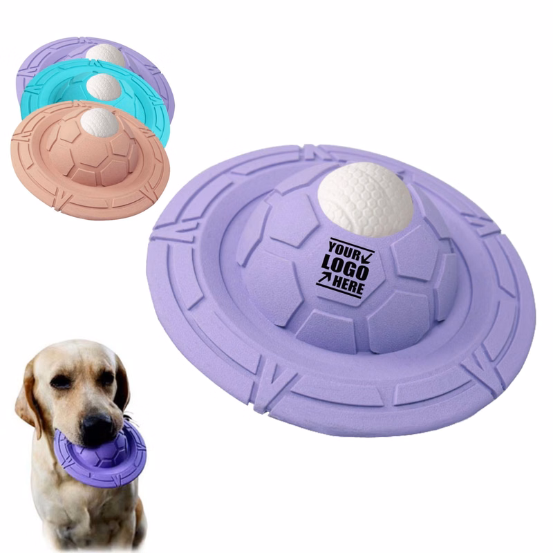 UFO-Shaped Rubber Dog Throwing Disc