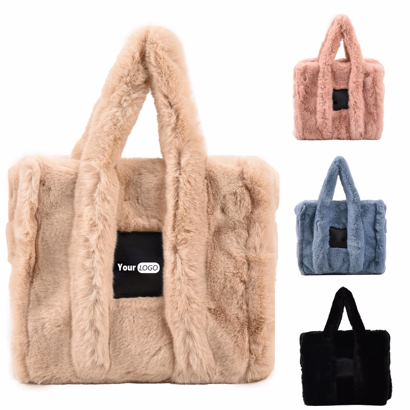 Plush The Tote Bags for Women Capacity Top-Handle Shoulder