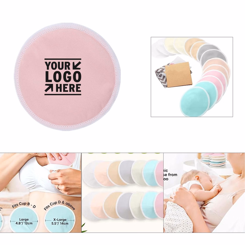 Organic Bamboo Reusable Maternity 14 Washable Nursing Breastfeeding Breast Pads