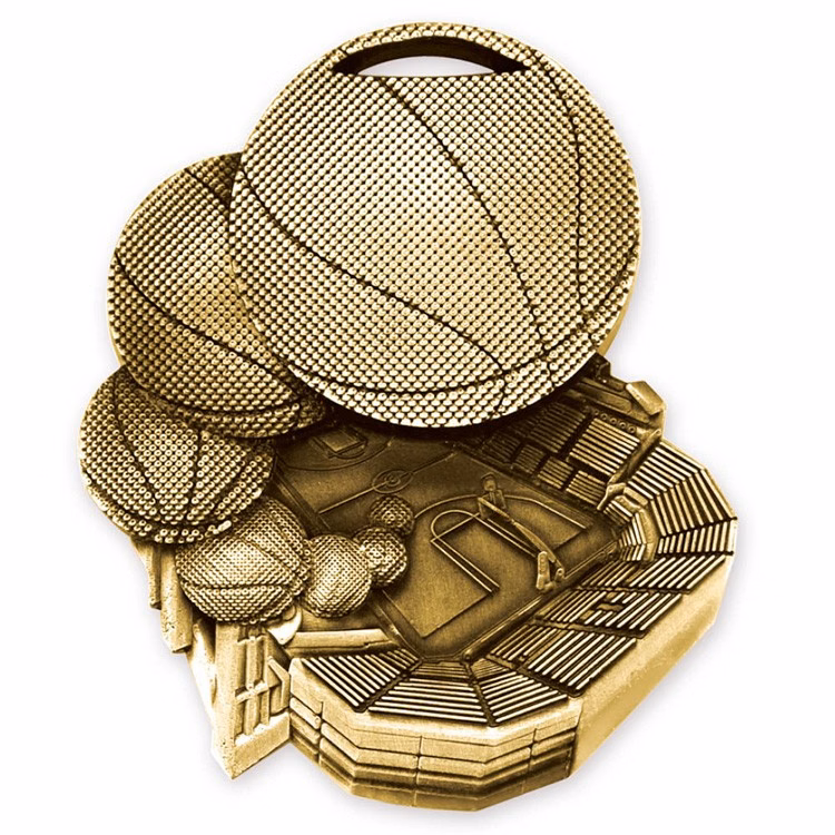 Basketball Stadium Medallion (2-1/2")