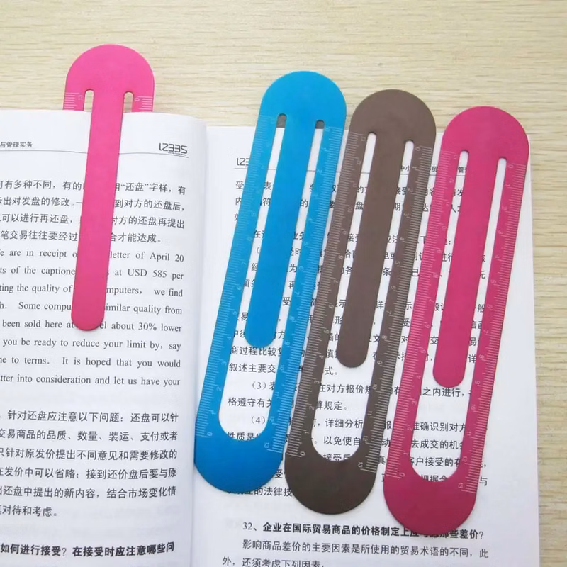 Straight Ruler Bookmark / Clip