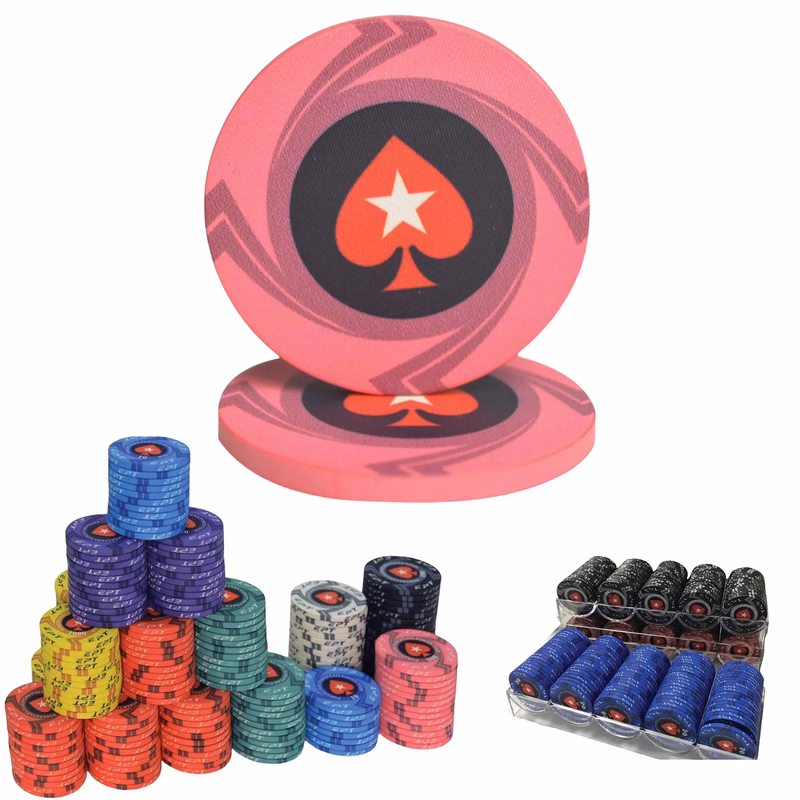 Full-Color Ceramic Poker Chip (MOQ 50)