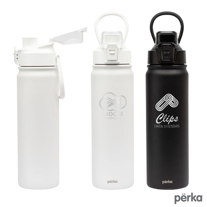 Perka® Rex 24 oz. Double Wall, Stainless Steel Water Bottle 1