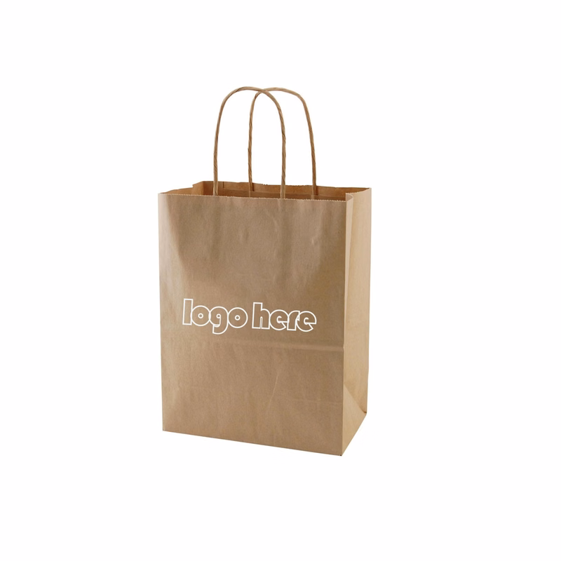 Natural Kraft Shopping Bag (8.26"x4.33"x10.63")