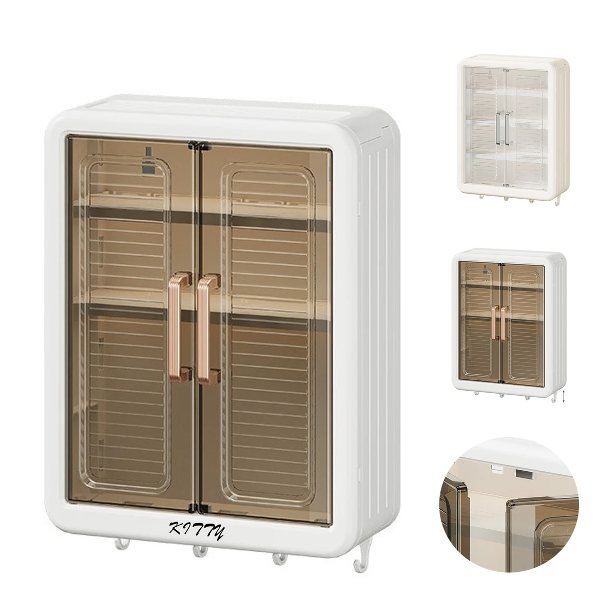 Kitchen Drill-Free Corner Storage Rack 1