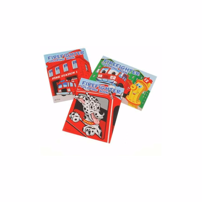 Mini Firefighter Coloring Books - Assorted