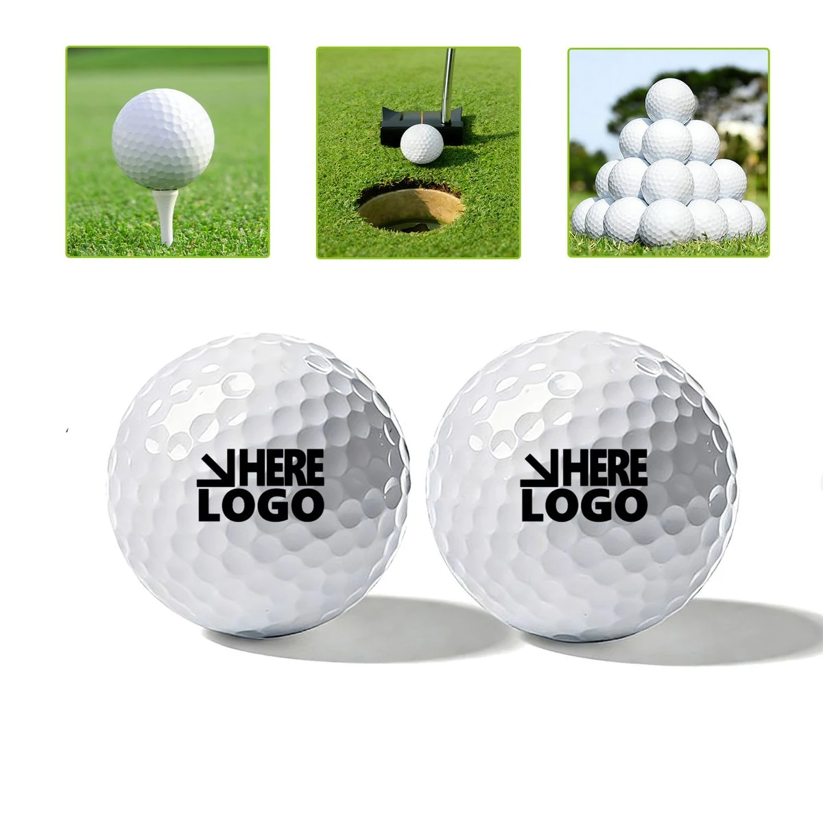 Custom Logo Printed Golf Ball 1