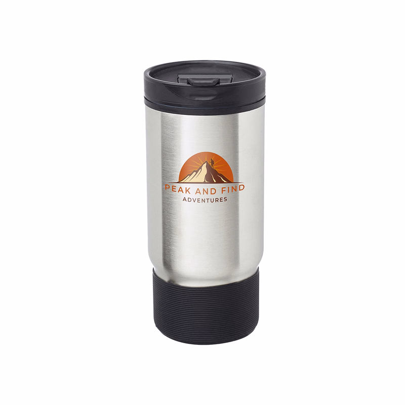 17 oz. Rumble Ribbed Travel Mug (Full Color Imprint)