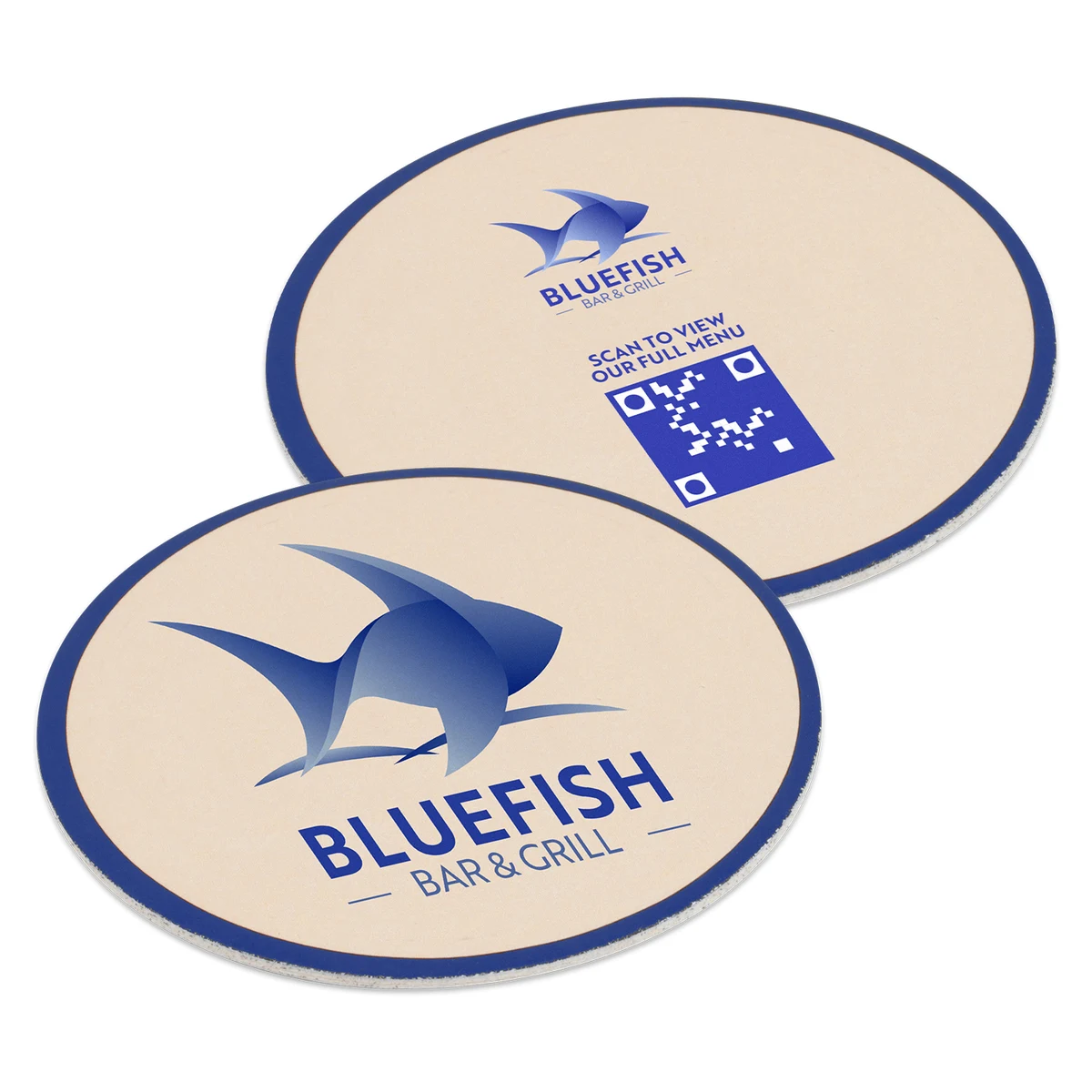 4.5" Pulpboard Circle Coaster (Full Color on Both Sides) 1
