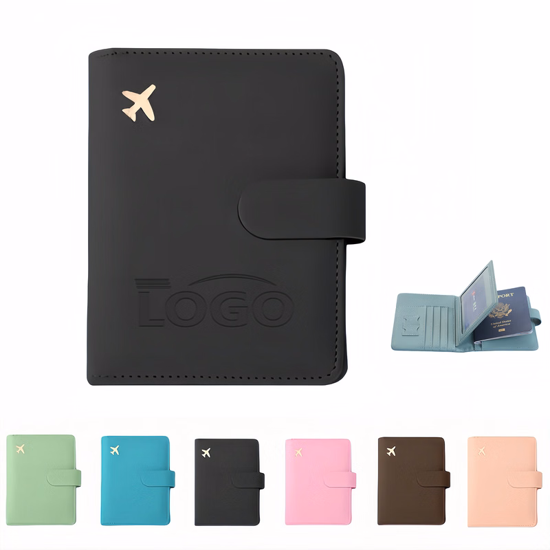 RFID Blocking PU Leather Passport and Ticket Holder