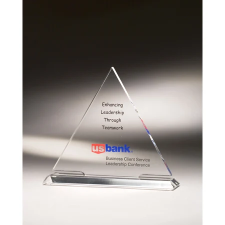4" Triangle Mini Acrylic Award 1