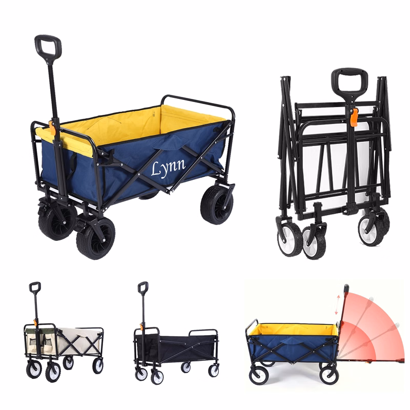 Folding Tibetan Blue Outdoor Camping Wagon
