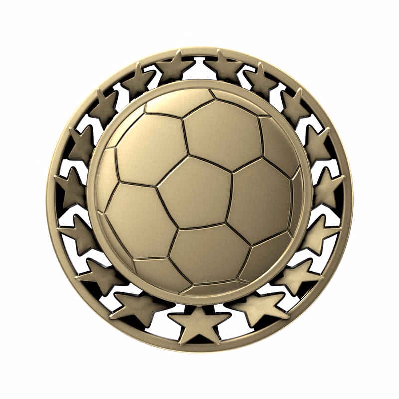 Soccer Star Medallion (2-1/2")
