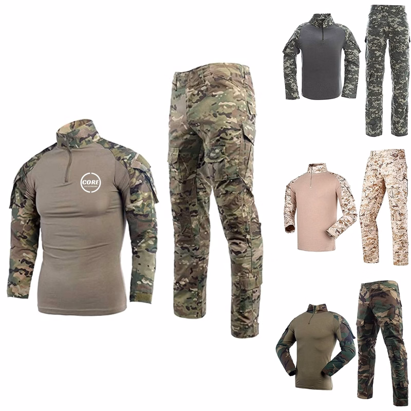 Men'S Tactical Combat Shirt And Pants Set Military Uniform
