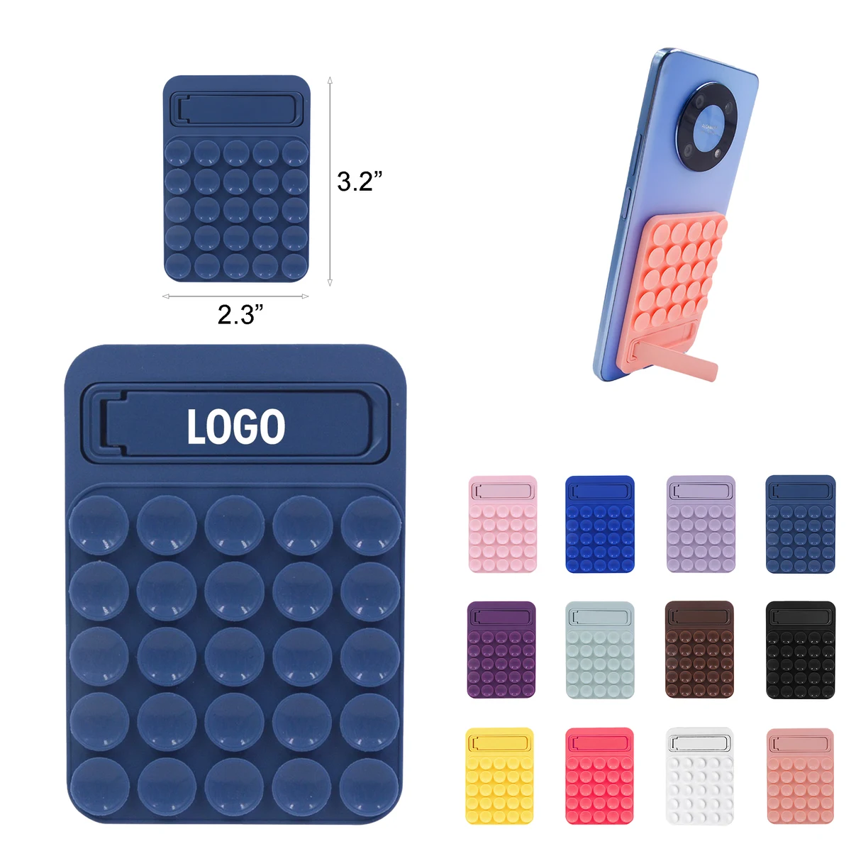 Compact Silicone Phone Stand with Multi Suction Cup Design 1