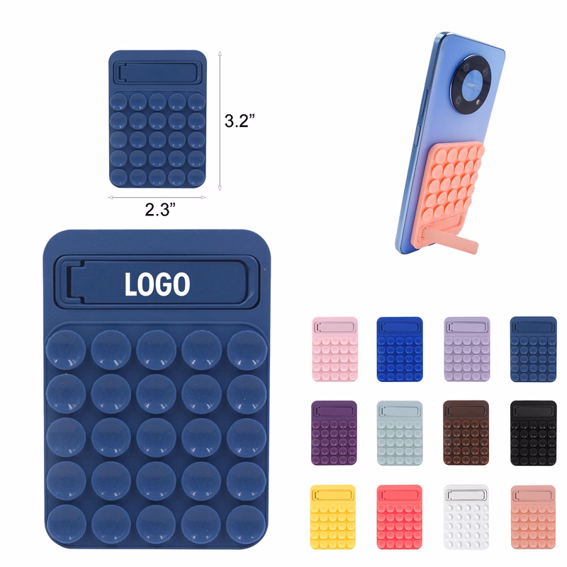 Compact Silicone Phone Stand with Multi Suction Cup Design