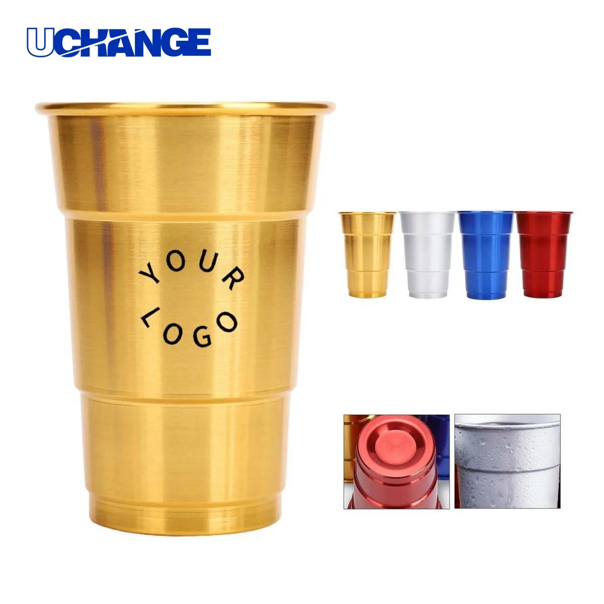 Eco Friendly Reusable Aluminum Beverage Cup Drinkware 1