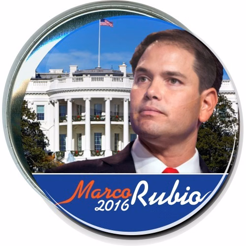 Marco Rubio 2016, White House, Political Button