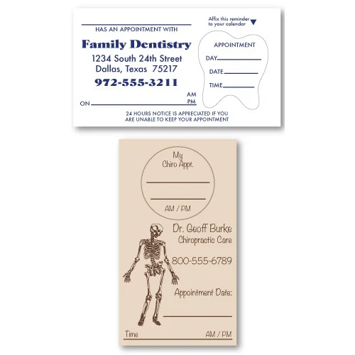 Quick Ship Appointment Card Labels 1