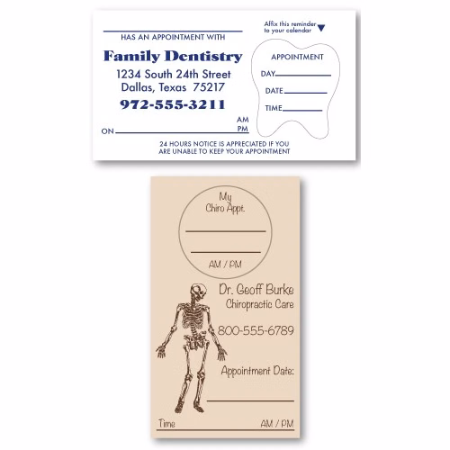 Quick Ship Appointment Card Labels