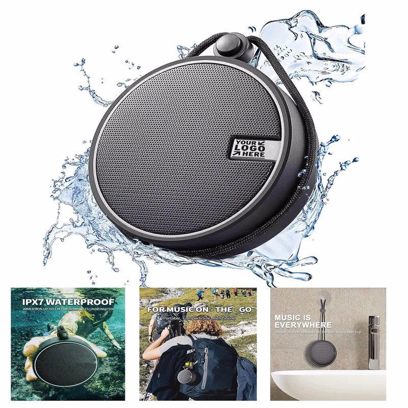  C12 IPX7 Waterproof Shower Wireless Loud Clear Sound Portable Small Bluetooth Speaker