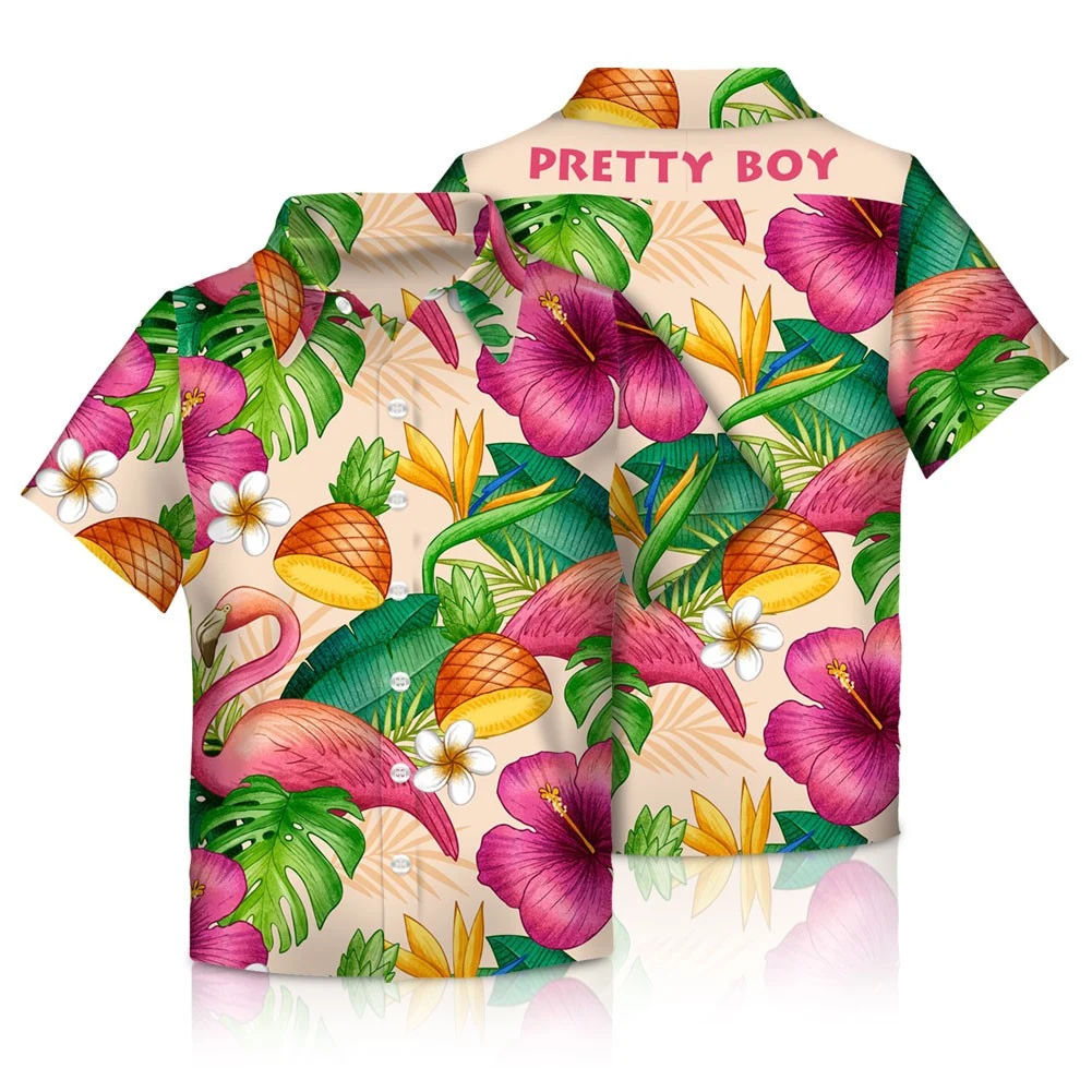 Full Color Dye Sublimation Hawaiian Shirt Youth Size 1