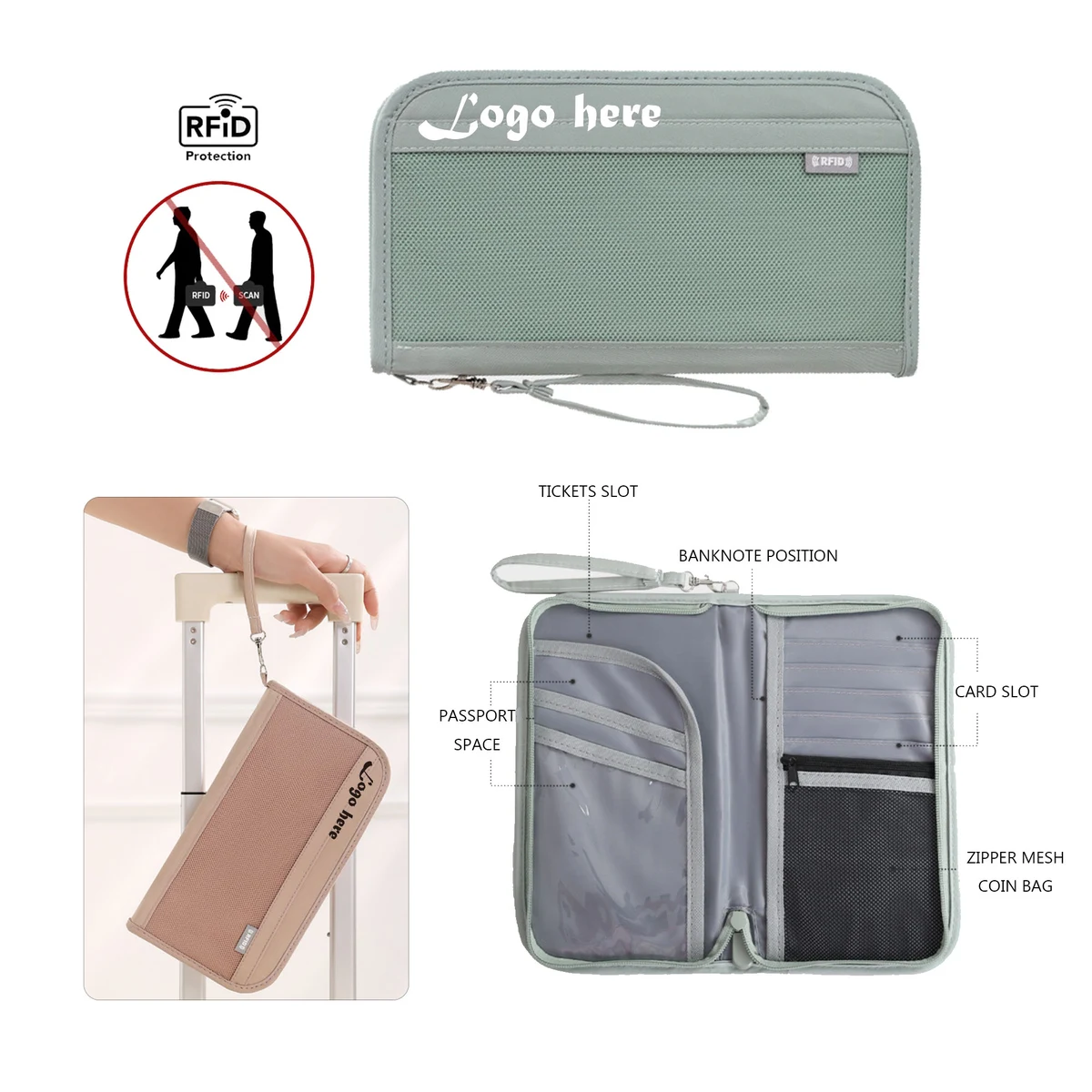 MOQ50 Travel Document Bag 1