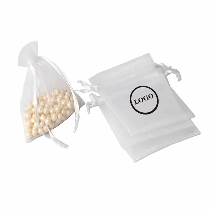 MOQ50 Custom Organza Gift Bags For Weddings & Events