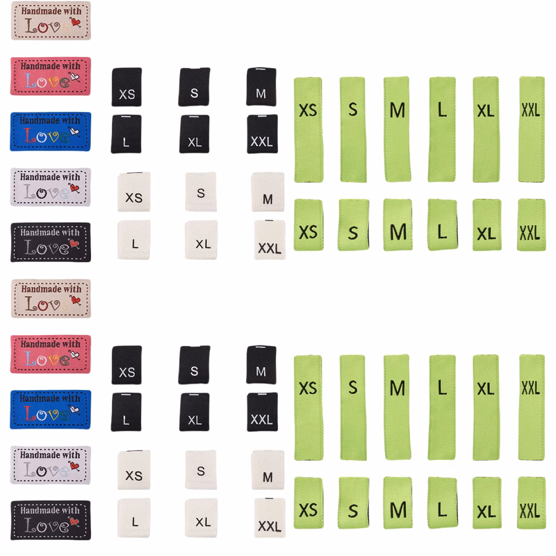 No Iron Fabric Woven Clothing Labels MOQ20