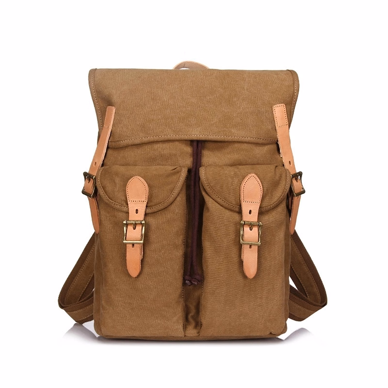 Dual Pocket Drawstring  Backpack