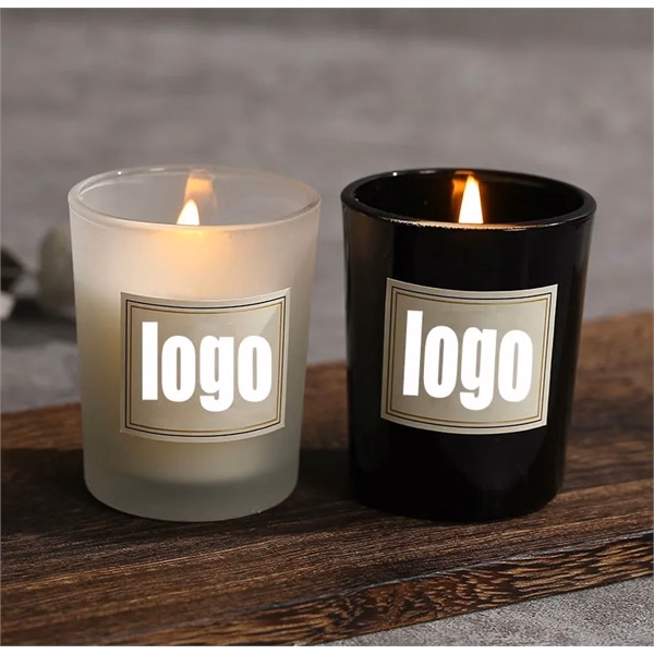Custom 1.76 oz Soybean Wax Scented Candle with Frosted Finish — Home Decor Promo
