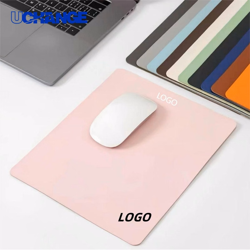 Waterproof PU Leather Mouse Pad Mat for Easy Cleaning