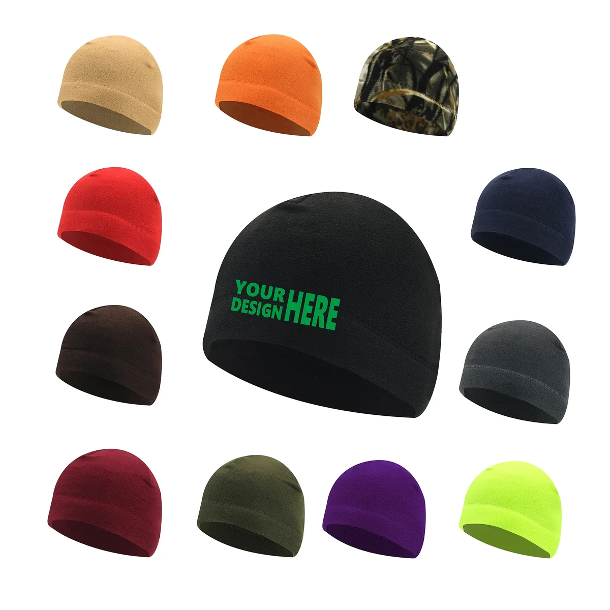 Warm 8" Outdoor Autumn Beanie 1