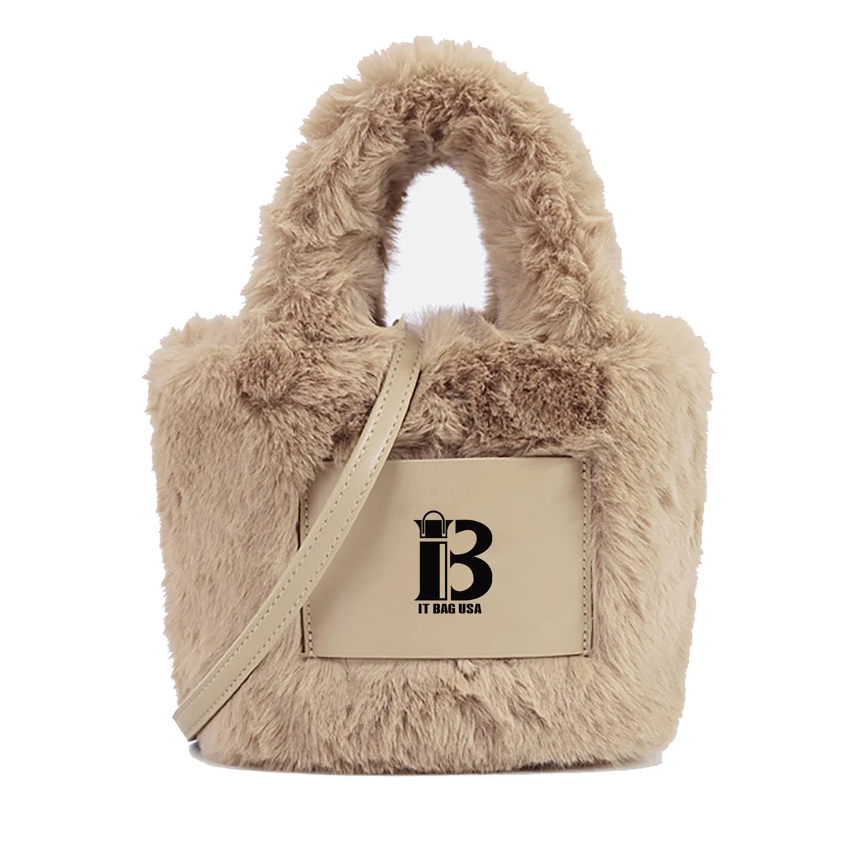 Fleece Furry Bucket bag 1