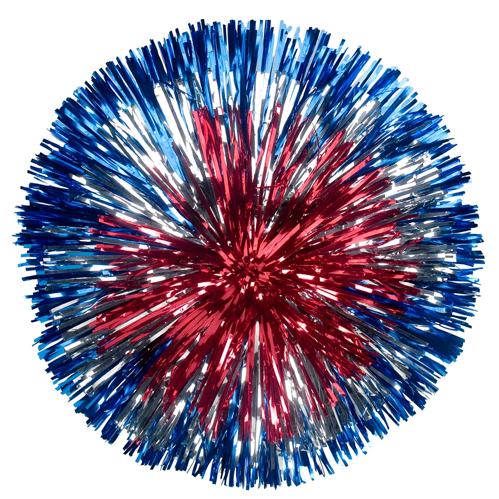 Custom Metallic Classic Cut Bullseye Pom 1