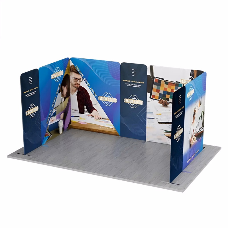 16.4x10ft Magnetic Modular Fabric Displays - U Shape Curved