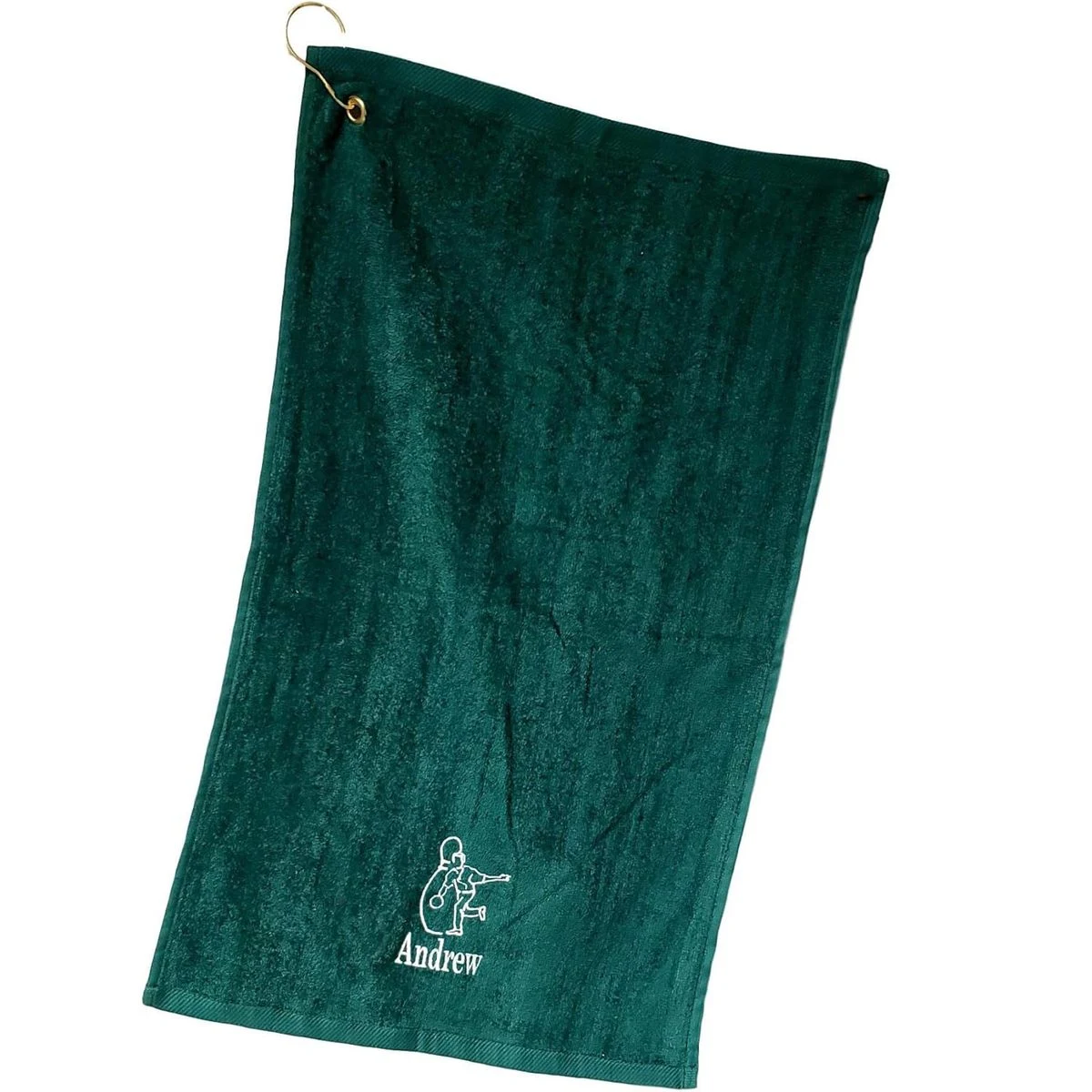 11"x18" Cotton Golf Towel W/ Hook 1