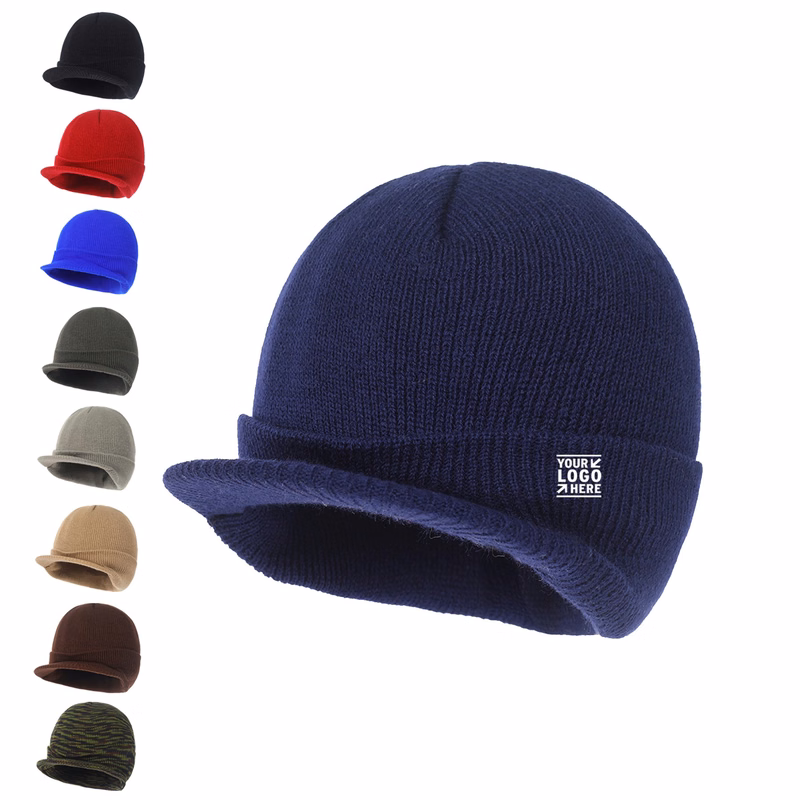Winter Beanie With Brim