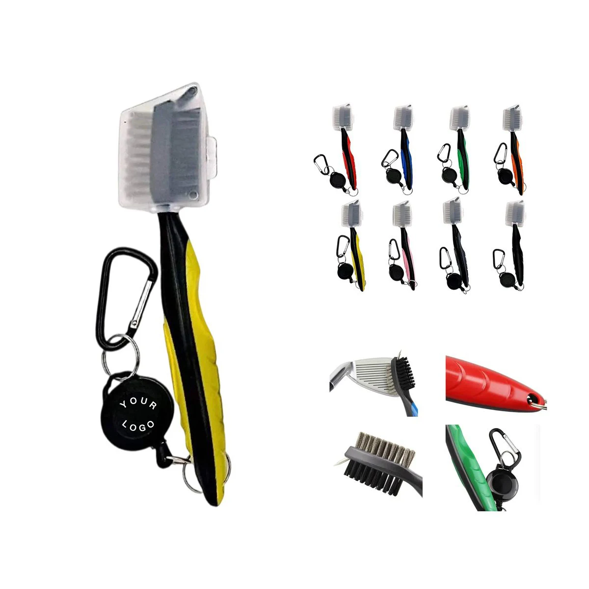Durable Golf Brush for Club Head Cleaning 1