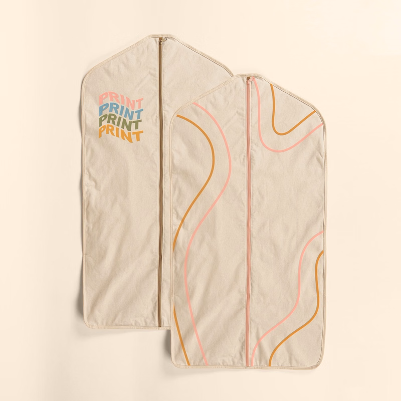 FANCY PANTS ADULT GARMENT BAG - NATURAL CANVAS