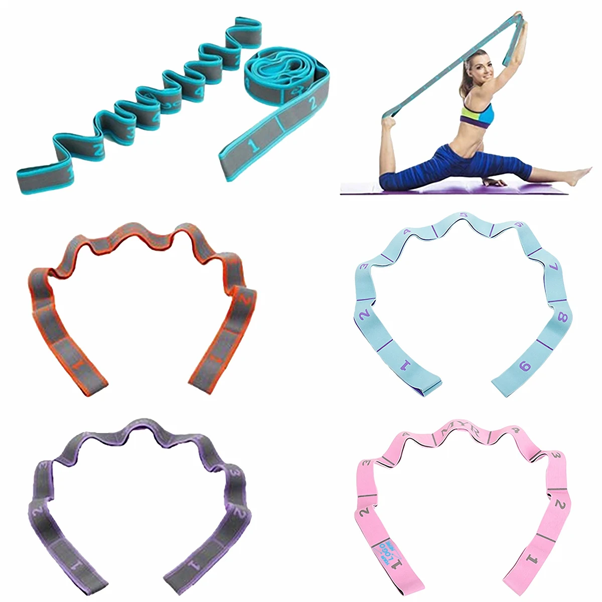 Yoga Exercise Resistance Band Set 1