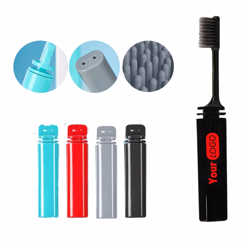 Folding Soft Bristle Travel Toothbrush