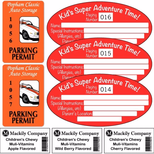 Consecutive Number, Barcode and Variable Labels