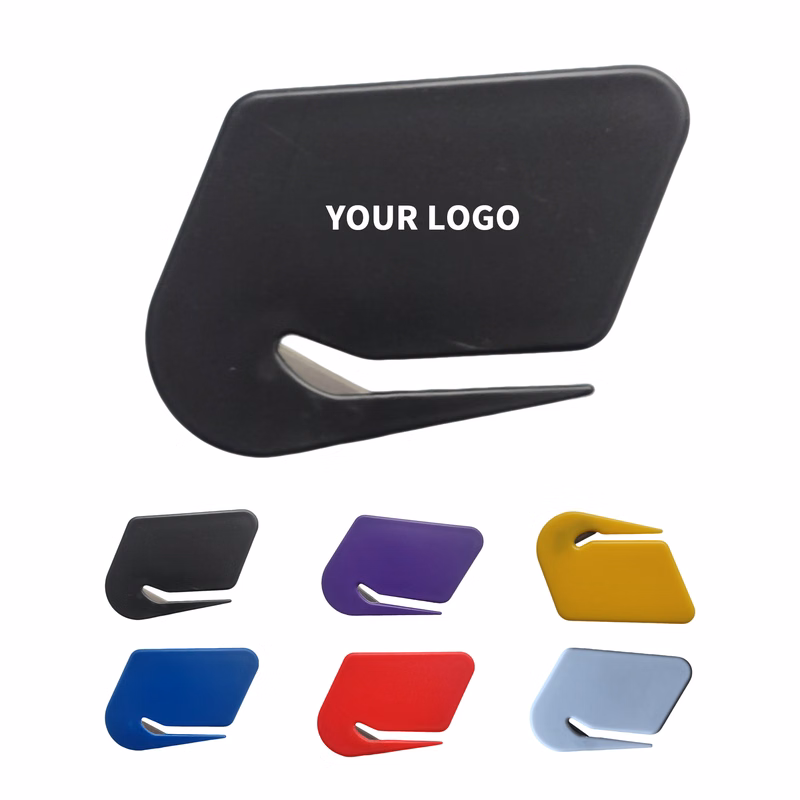 Compact Plastic Envelope Opener With Guarded Blade 3.1" x 2"