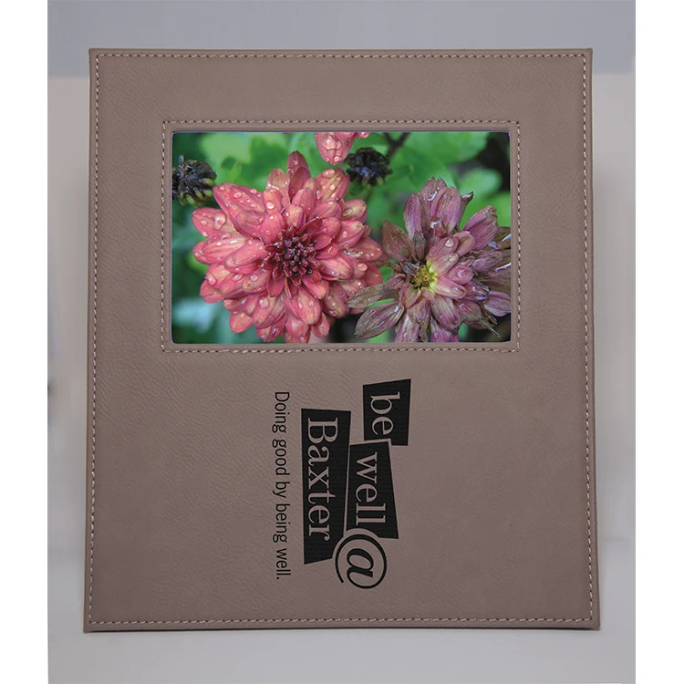 Tan Leatherette Picture Frame 1