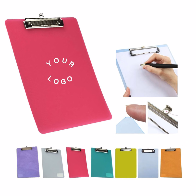 Plastic Writing Board with Metal Clip